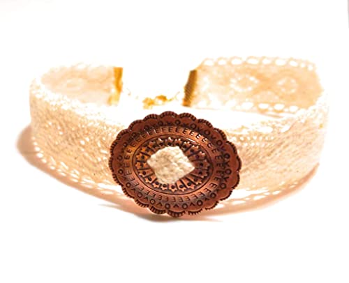 Rustic Crochet Lace Wrap Boot Garter Bracelet Band 15 Inch Adjustable Gift Boxed #TOP1