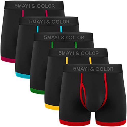 Counting Stars Boxershorts Herren Unterhosen Männer Baumwolle Unterwäsche Herren Boxershorts Schwarz 5er Pack XL Counting Stars Boxershorts Herren Unterhosen Männer Baumwolle Unterwäsche Herren Boxershorts Schwarz 5er Pack XL