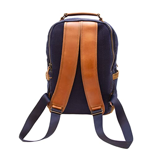STS Ranchwear Traveling Outdoor Casual Everyday Blue Bayou Collection Denim Backpack with Adjustable Leather Shoulder Straps, One Size4