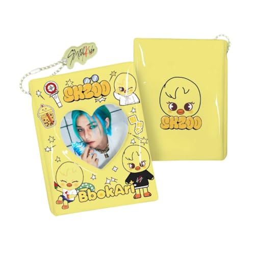 SKZOO Felix Classeur pour cartes photos SKZ avec porte-clés « Stay » pour album photo avec 40 pochettes pour cartes postales (Bbokari)