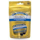 GRETHER'S Sugarfree Blackcurrant Pastilles Natural Remedy for Dry Mouth Relief - Soothing Throat & Healthy Voice - Long-Lasting Fruit Flavor, Gift for Singers - Gluten-Free - 1-Pack - 3.7 oz