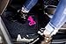 Pilot Automotive BAR-3001 Barbie 60th Anniversary Pink Logo Universal Fit Rubber Car Floor Mat