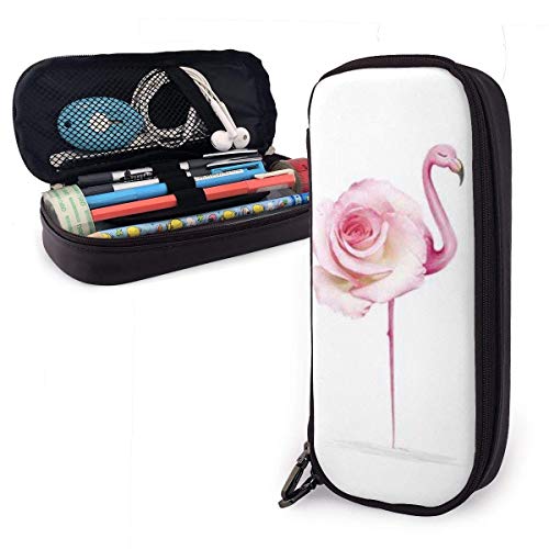 Preisvergleich Produktbild Ledermäppchen mit Stifthalter, Briefpapier mit großer Kapazität, Kosmetiktasche, Bluetooth-Headset