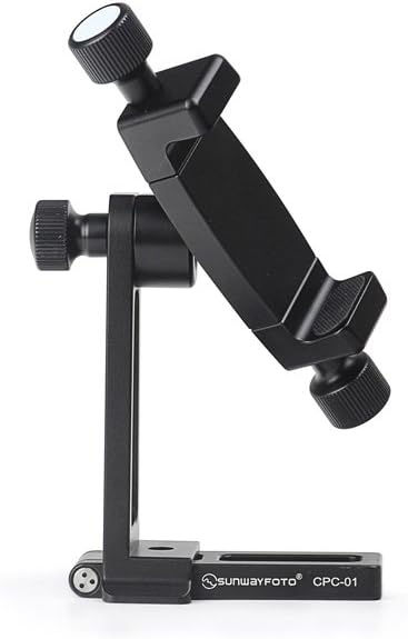 Sunwayfoto CPC-01 Arca/RRS Compatible Cell Phone Holder 56mm to 92mm / Mobile Phone Bracket Tripod Mount