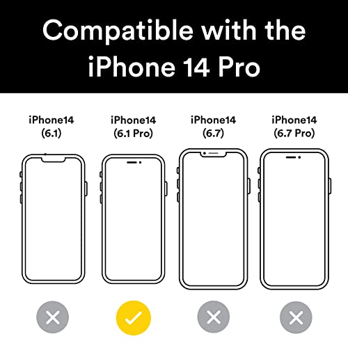 Bodyguardz Pure Glass Screen Protector For Iphone 14 Pro, Premium 9H Hardness Tempered Glass With Easy Installation, Superior Optical Clarity, Perfect Touch Sensitivity #TOP1
