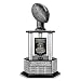 Customizable 26" Fantasy Football Trophy Free Engraving up to 19 Years Past Winners (Vivid Black) (26" Tall, Silver Columns)