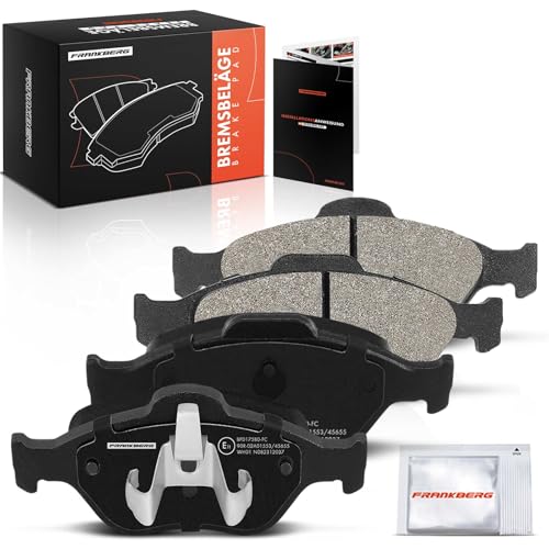 Frankberg Brake Pad Set incl. 4x Pads Front Compatible with 2 DY Fiesta V JD JH Fusion JU Street KA RL2 Fiesta IV Yes JB Replace# 1E073323Z,DDY23328ZA9C