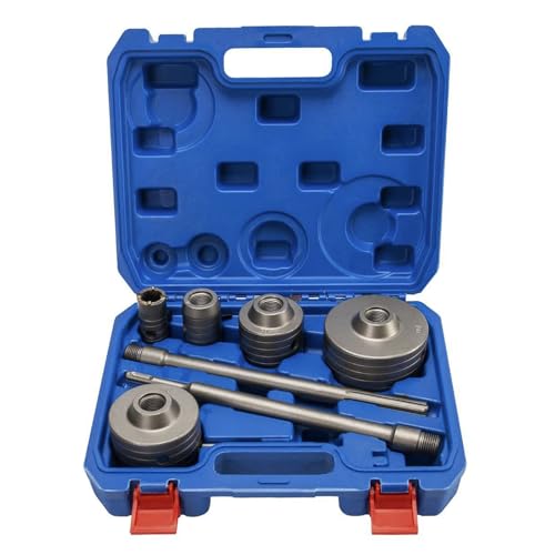 9PCS Concrete Hole Saw Kit, Hole Saw Drill Bit Dia. 30 40 65 80 100 MM with 2 Drill Bits and SDS Plus, Max Shank, Drill Bits for Cement, Brick, Masonry Stone Wall