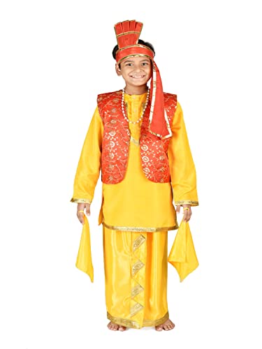 BookMyCostume Punjabi Bhangra Baisakhi Folk Dance Costume for Boy...