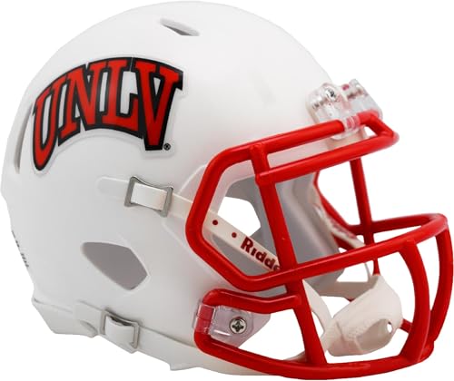 Casque UNLV Runnin Rebels White Revolution Speed miniature de football américain