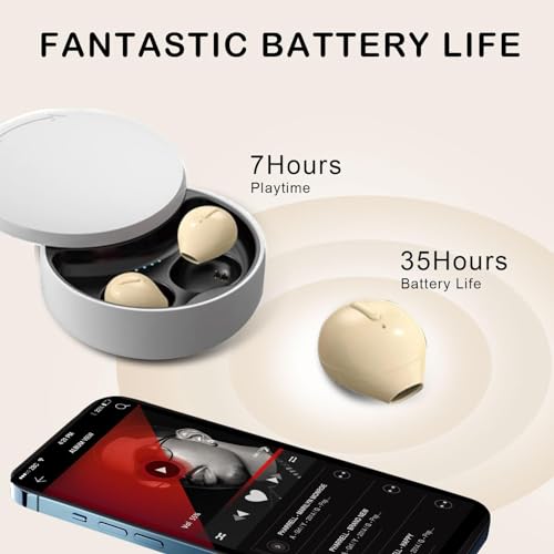 Os menores fones de ouvido Bluetooth invisíveis, mini fones de ouvido sem fio, discretos, Bluetooth,