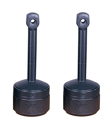 26806D Polyethylene Personal Smokers Cease Fire Cigarette Butt Receptacle, 1 Gallon Capacity, 11
