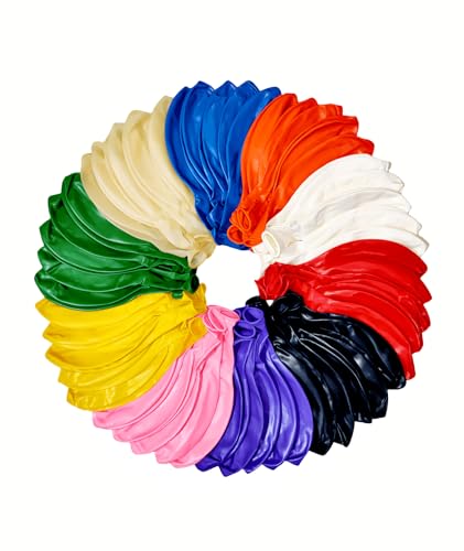 50 Pack 24 inch Balloons 10 Colors Latex Rainbow Party Big Balloon Bulk for Various Party Events Decorations