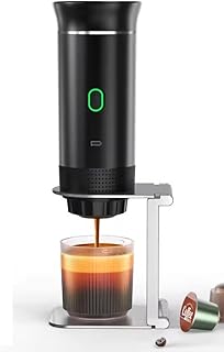 zmart ワイヤレス 電動 ポータブル エスプレッソ コーヒーマシン 車&自宅キャンプ用 コーヒーメーカー 3イン1 カプセル パウダー トラベル コーヒー メーカー 日本語説明書付き