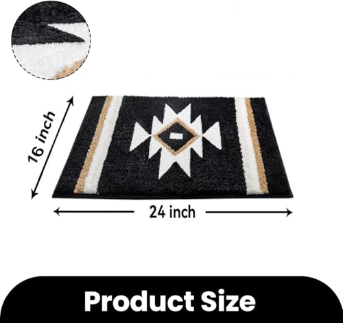 Image of AAZEEM Mat Rugs Non-Slip Abstract Bath Rugs Cute Mat Washable for Tube|Rectangular Door Mat for Home |Drawingroom |Easy Clean Indoor and Outdoor Floor Mat |Super Absorbent |White |16 inchx24 inch & 20 inchx32 inch |