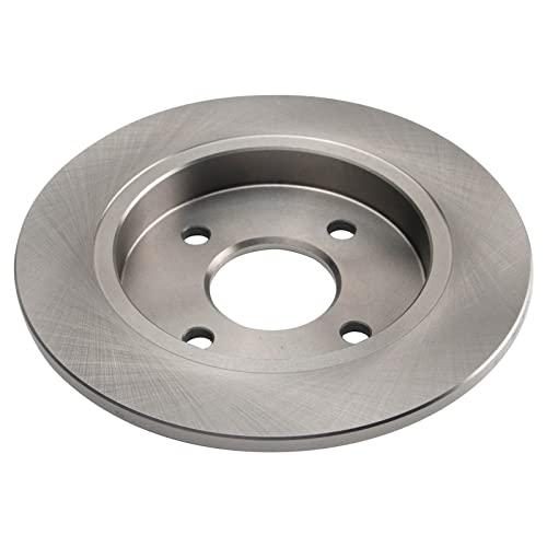 Image of TRQ Rear Brake Pad and Rotor Set Ceramic Solid Rotors