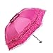 LINYpA66 Embroidered Lace Umbrella Fashion Lolita Lace Sun Umbrella Anti-UV Protection Gothic Women's Parasol Dual Use Windproof Portable Sunshade Girl(Color3)