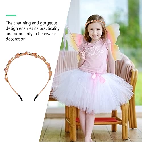 FRCOLOR Rhinestone Hairband Elegant Crystal Headband for Women Girls Wedding Party Hair Accessory Delicate Sparkly Hair Band - Image 2