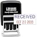 Cosco 2000 Plus Self-Inking Rubber Date Office Stamp with Received Phrase Blue Ink & Date RED Ink (Micro-Dater 160), 12-Year Band