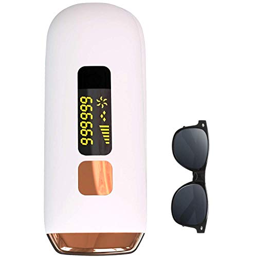 TUMAKOU Painless Permanent Hair Removal Device for Women & Men - 999,999 Flashes - Home Use for Face, Armpits, Arms, Chest, Back, Bikini Line and Legs (Hair Removal Device)