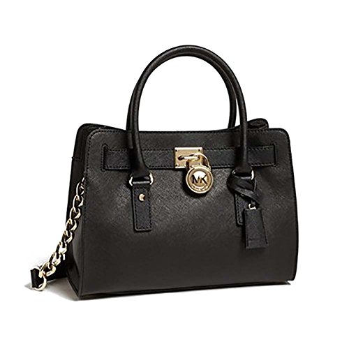 Michael Kors - Hamilton Large, Bolsos bandolera Mujer, Schwarz (Black), 15.2x26.7x36.7 cm (B x H T)