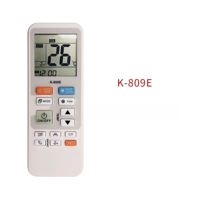 Control Remoto Universal for Aire Acondicionado, refrigeración rápida, Fresco, gabinete de Viento y Unidades montadas en la Pared, 1 ud