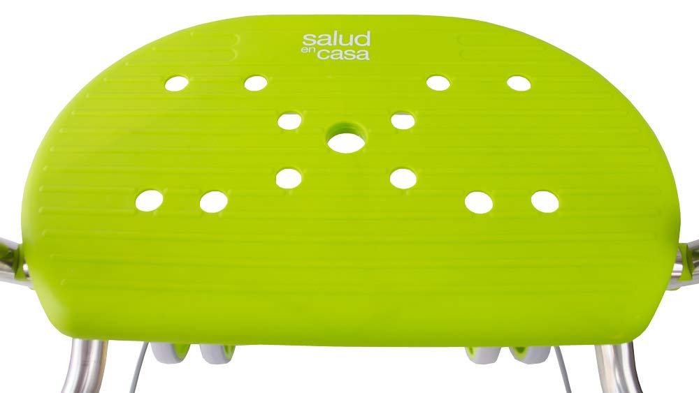 Andador ortopédico para adultos de aluminio ligero y plegable, con asiento y ruedas delanteras dobles, pistacho