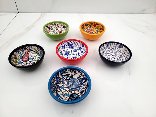 Ayennur 1234 Decorative Desing Turkish Ceramic Bowl Set Of 6 thumb #3