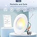Amico 24 Pack 5/6 inch 5CCT LED Recessed Lighting, Dimmable, 12.5W=100W, 950LM, 2700K/3000K/4000K/5000K/6000K Selectable, Retrofit Can Lights with Baffle Trim, IC Rated - ETL & FCC, White