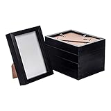 Support à double orientation : équipé de supports à l'arrière pour une suspension verticale et horizontale, ainsi que d'un bras debout qui maintient les photos verticales en orientation paysage ou portrait, ce cadre offre plusieurs options d'affichage pour votre commodité.