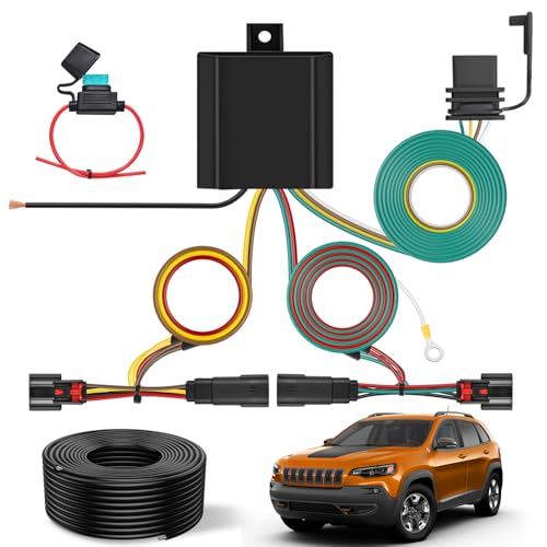Nilight 4 Pin Trailer Wiring Harness Kit for 2019-2023 Jeep Cherokee