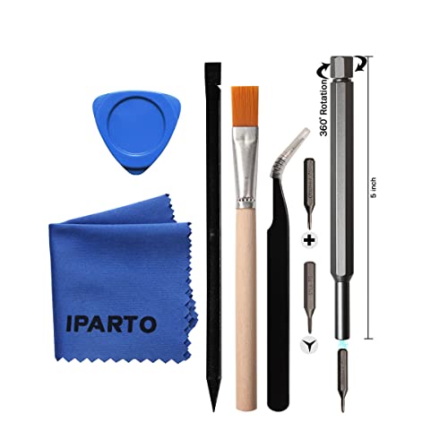 Image of iParto Replacement Right and Left Slide Rail with Flex(Includes 17 screws) Repair Parts for Nintendo Switch Console Slider Rail Bar Replacement Kit for NS Switch Bracket Rebuild Track [video game]