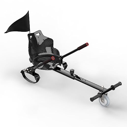 Siège de Hoverkart, Hoverkart pour Hoverboards, Longueur de Kart Réglable, Compatible avec Hoverboards de 6,5, 8,5 et 10 Pouces