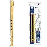 producto 1: De una pieza Hohner 9508 Flauta De Plástico + Staedtler Noris 120-2Bk3Da. Lápices De Madera Certificada. Pack Con Tres Lapiceros De Grafito Hb