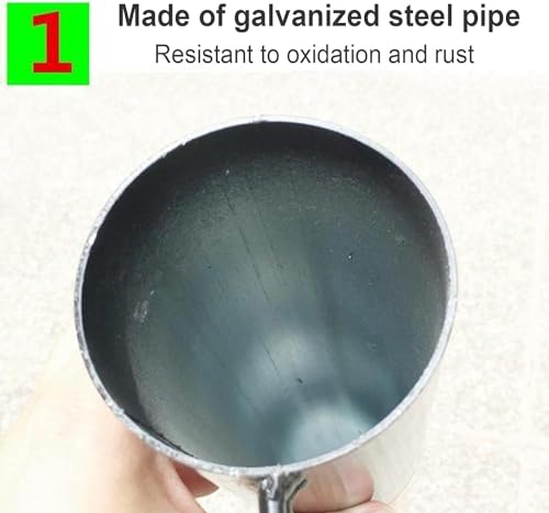 Borne de sécurité détachable en acier galvanisé avec cadenas - 5