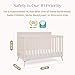 Delta Children Lola 6-in-1 Convertible Crib - Converts from Baby Crib to Toddler Bed, Daybed, Sofa Bed and Full-Size Bed with and Without Footboard, Fits Standard Full-Size Crib Mattress, Soft Beige