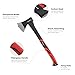INTERTOOL 24-Inch Chopping Axe | Medium Size Felling Ax for Wood Splitting & Camping | Shock Absorbing Fiberglass Handle with Sheath | HT-0263