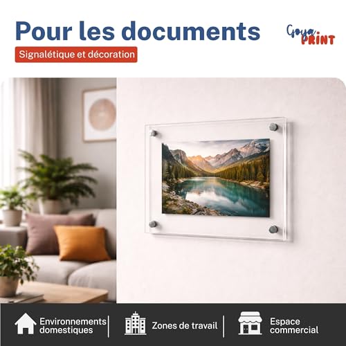 Plaque Plexiglas Transparente A4 5+5 mm Double Plaque Acrylique Murale - 7