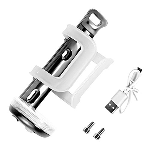 Porte-bouteille vélo lumineux gris anti-chute pour bouteille eau route et VTT