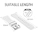 FanTEK Band for Galaxy Watch 3 45mm / Galaxy Watch 46mm / Gear S3 Watch, 22mm Silicone Sport Quick Release Replacement Strap for Moto 360 2nd Gen 46mm/ Pebble Time Steel Smart Watch, White
