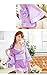 Lingeriecats Sexy Purple Luster Japanese Doll Cosplay Kimono Costume Set (Free Sport Pant)