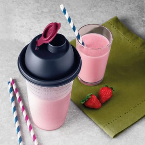 Tupperware Quick Shake II 500ml | Mixigenador Coqueteleira (Azul Naval)