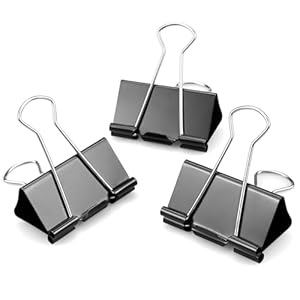 Maileto Große Foldback-Klammern 4,1 cm 60 Stück