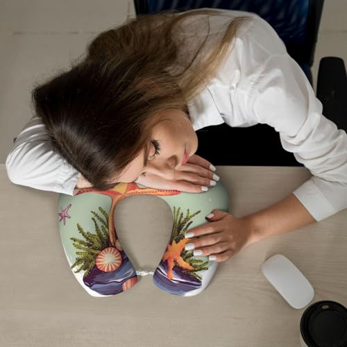 Almohada viscoelástica tamaño único para viaje miniatura 7