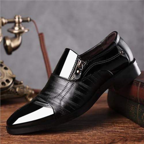 Men Classic Oxford Dress Shoes Business Formal Wedding Slip On Office Comfortable2