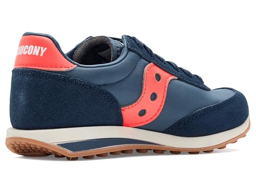 Saucony Trainer 80 KDZ (Little Big Kid) Sneaker, Navy/Red, 1 US Unisex - image 4
