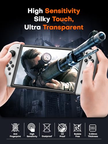 Schutzfolie für Nintendo Switch OLED Tocol Panzerglas 9H