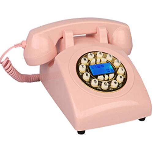 Telefone vintage estilo anos 70, telefone fixo retrô autêntico retrô