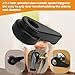 Door Knob Extension for Only with 2-2.5 inch Ball-Shaped Doorknobs, Door knob Grippers for Seniors Black 2-Pack