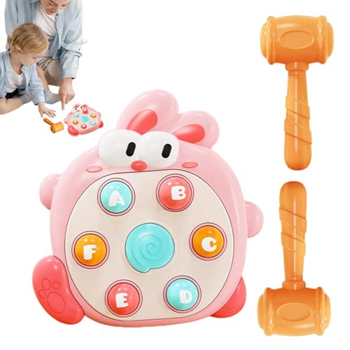 Kids Hammering Toy | Cute Bunny Shape Kids Whack Button Game Toy - Hammer Included Fine Motor Skill Toy, Fun Activities, Early Development Toy, Developmental Learning Toy for Boys Girls
